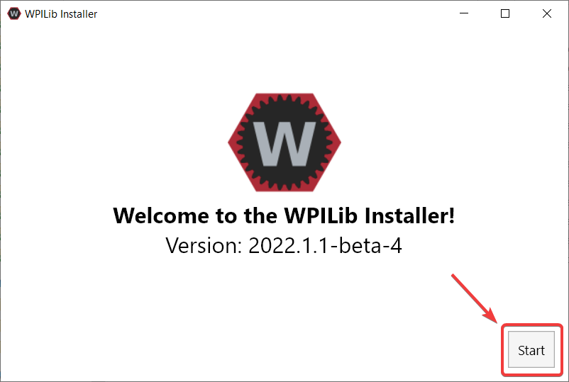 Start of Installer