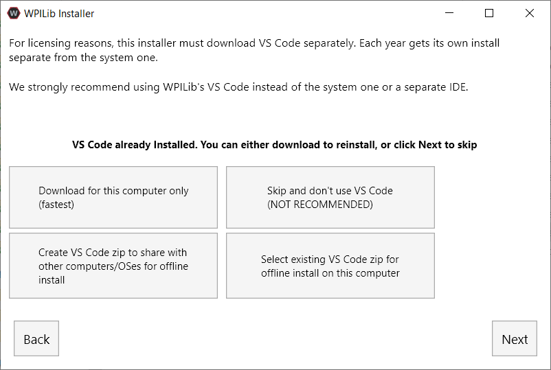 Overview of VS Code download options