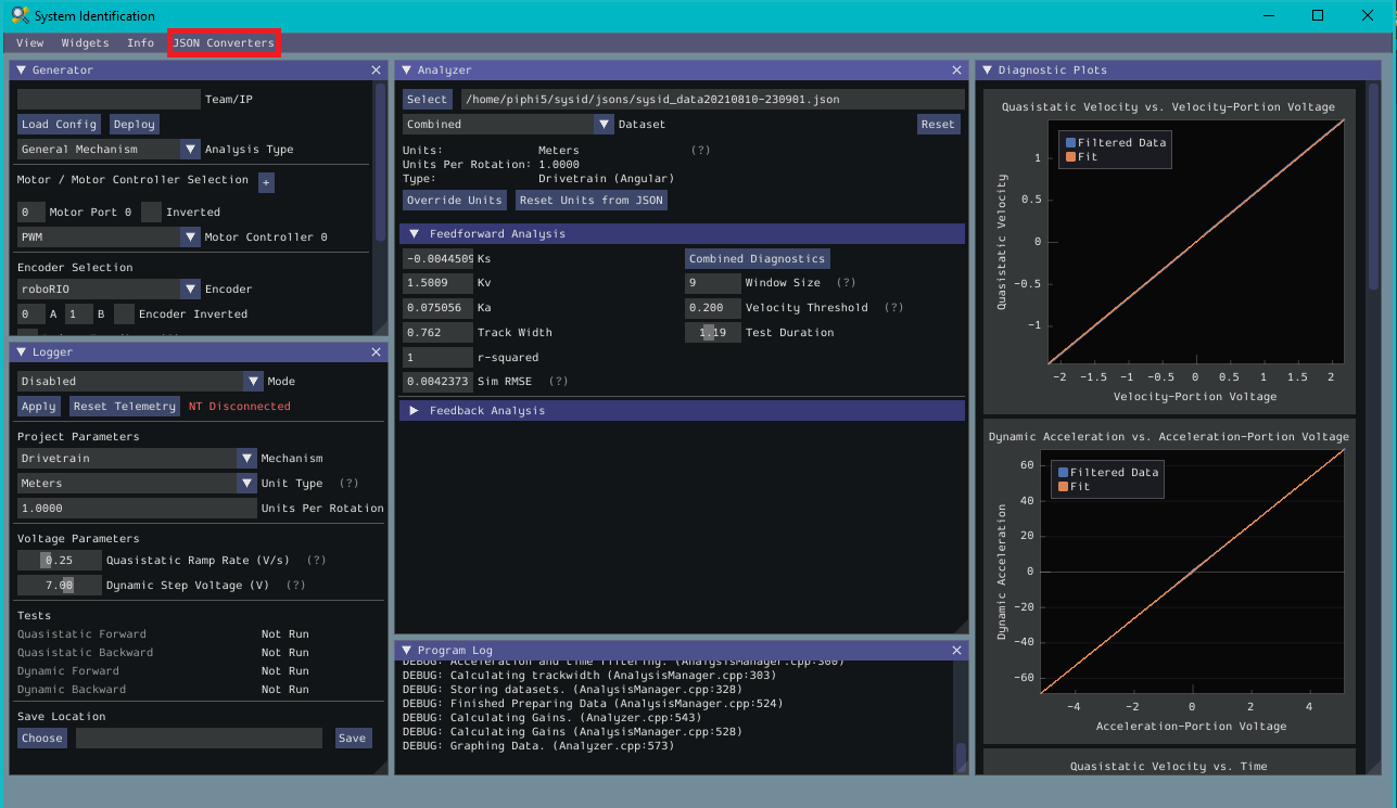 Picture of the json converters