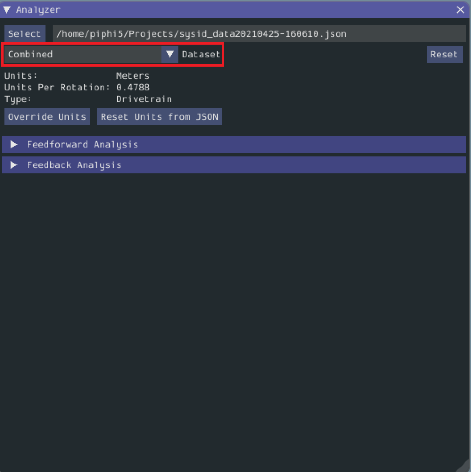 Limiting analysis data by using the subset dropdown