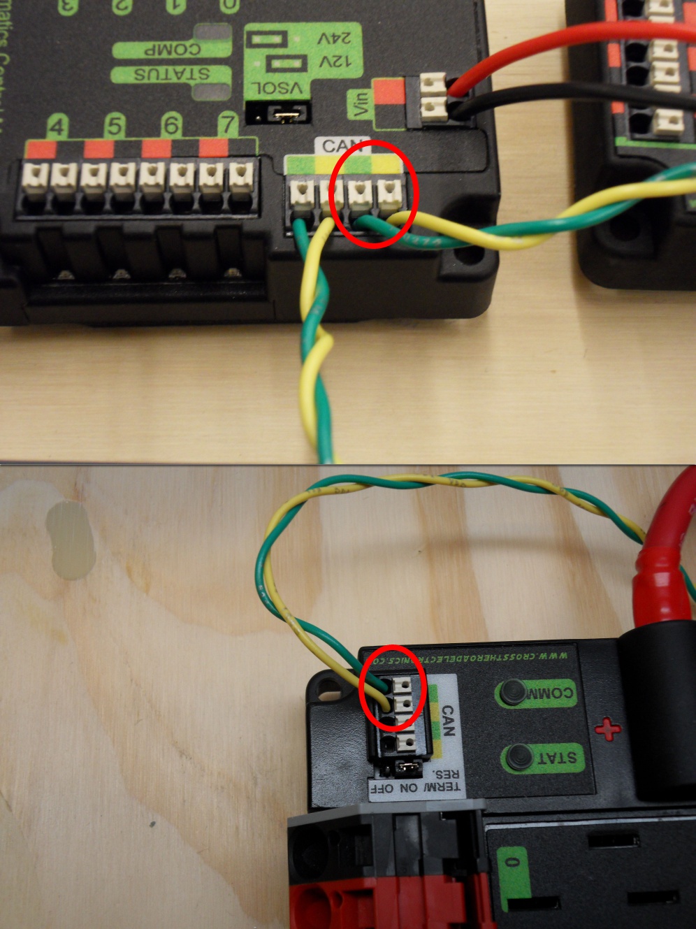 Connecting the PCM CAN to the PDP.