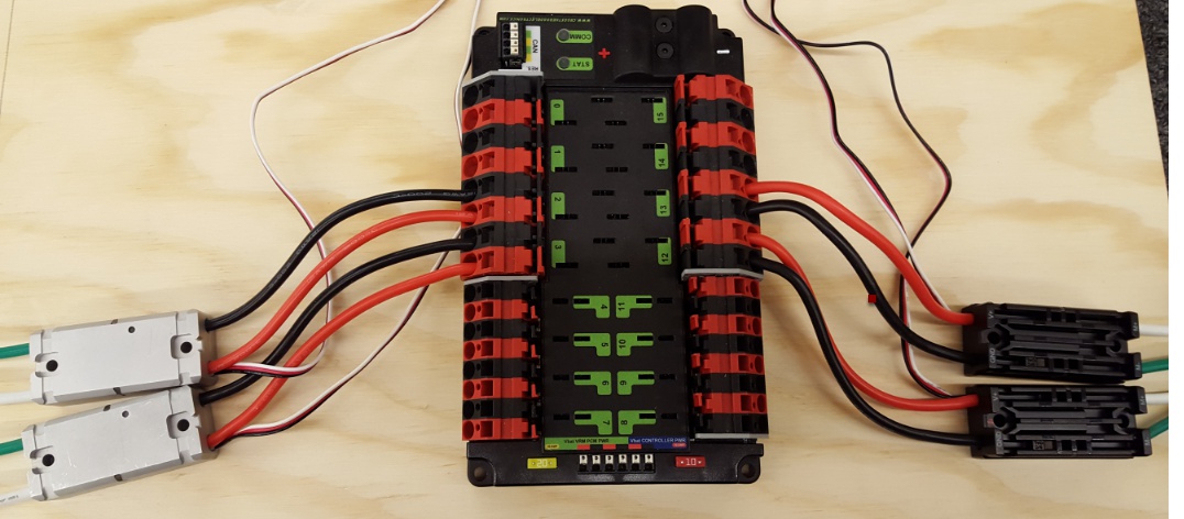 Wiring power from the PDP to motor controllers.