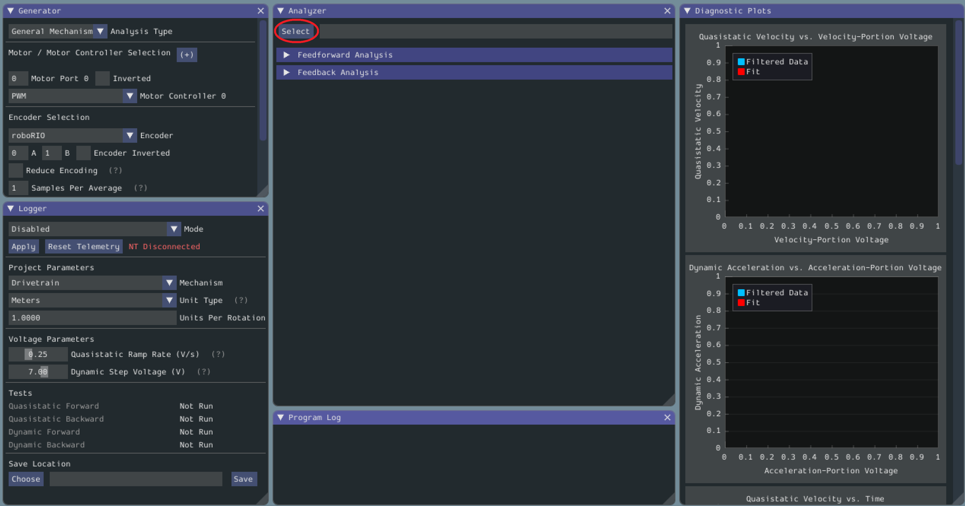 Selecting the existing data file