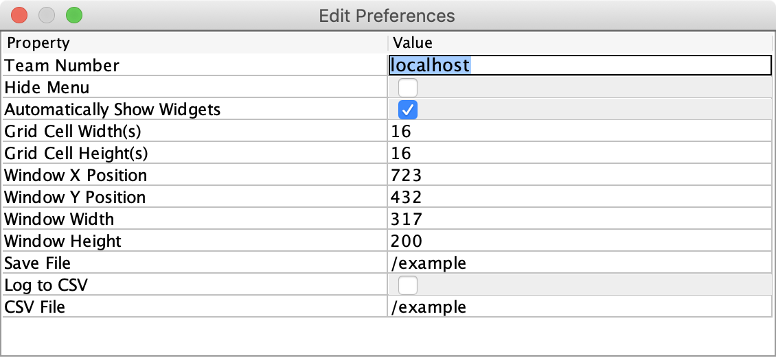 Using localhost to connect to a robot simulation.